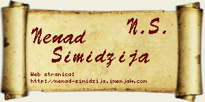 Nenad Simidžija vizit kartica